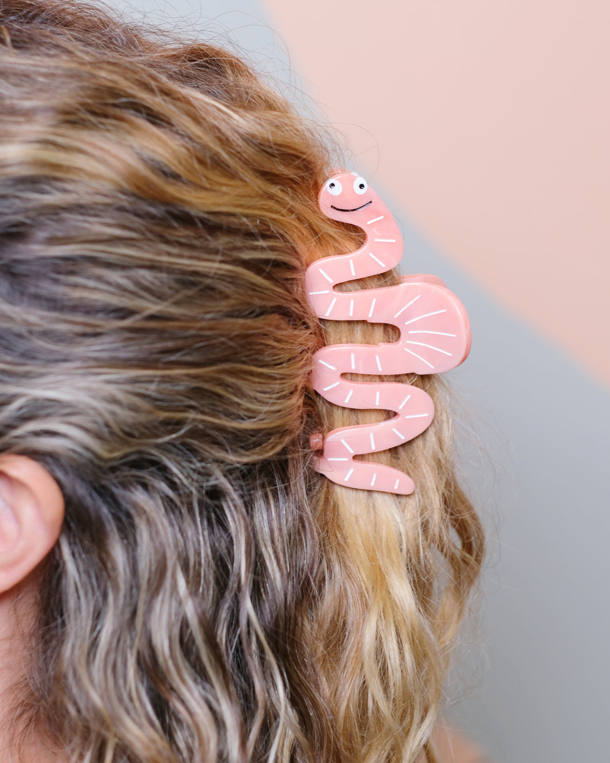 Wormy Critter Hair Claw Clip
