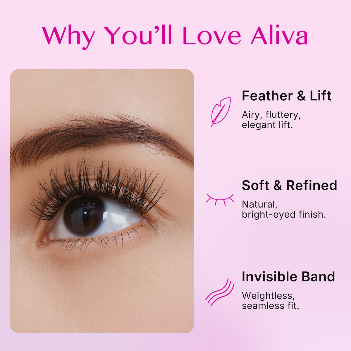 VeyesBeauty Aliva Cluster Lashes Kit