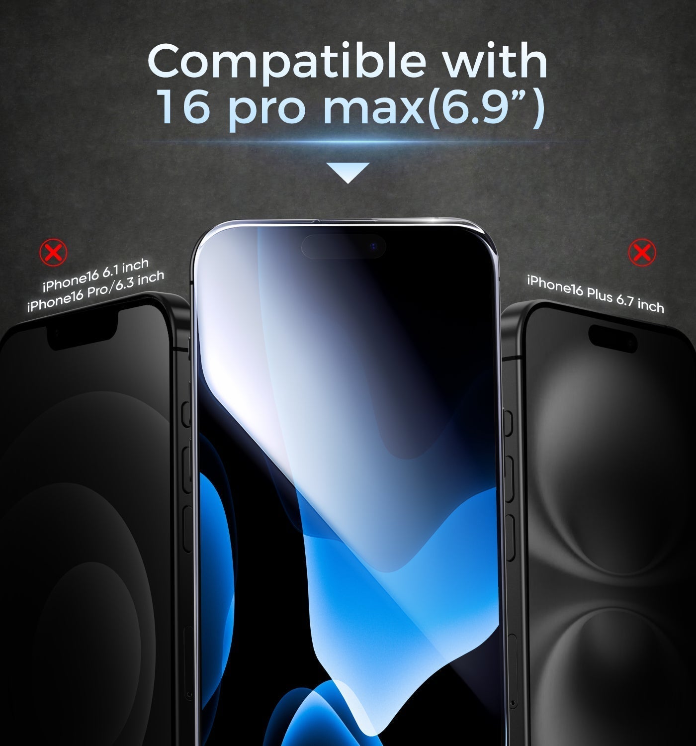 Altura™ GlassGuard - Dust-Free Shield for iPhone 16 Series