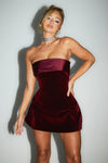 Wine Red Skylar Mini Dress