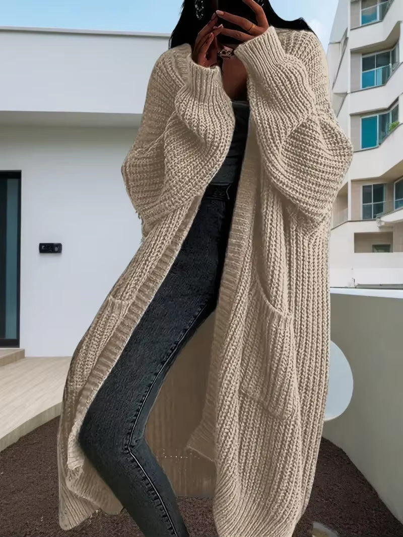 Women's Cozy Knit V-Neck Cardigan