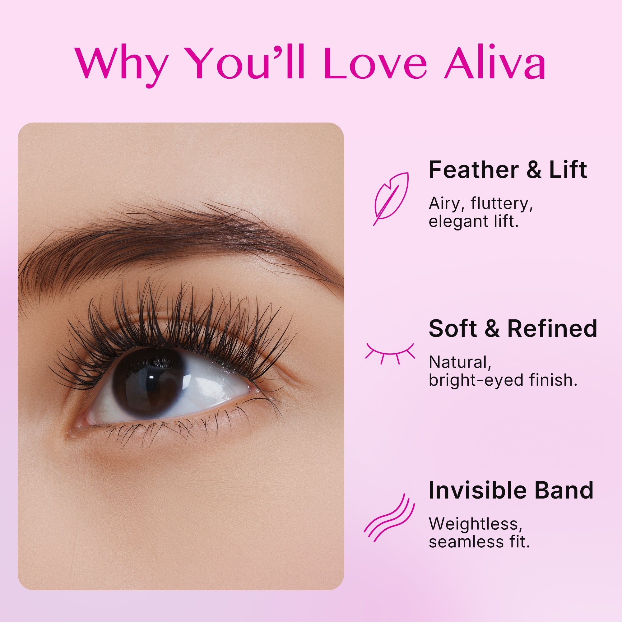 VeyesBeauty Aliva Cluster Lashes Kit
