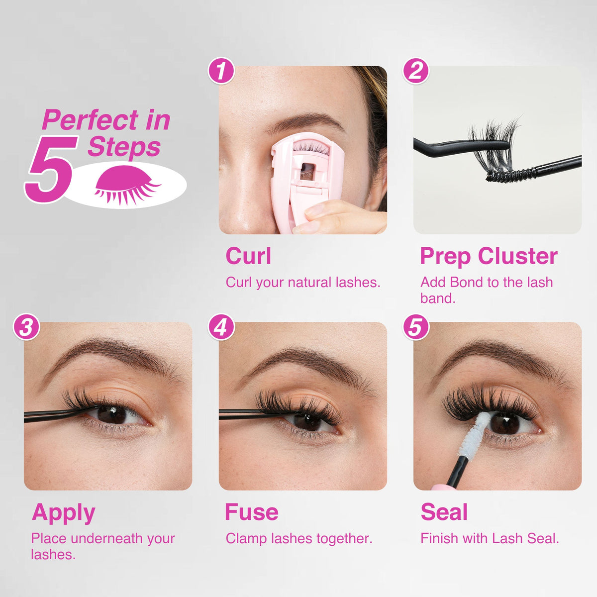 VeyesBeauty Aliva Cluster Lashes Kit